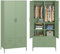skølm Kleiderschrank Atria, Metallkleiderschrank mit 2 Türen und 3 Schubladen, Metallschrank 4 Fächer und Kleiderstange, Schrank mintgrün 170x80x45 cm (HxBxT)