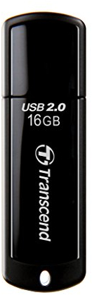 Transcend JetFlash 350 USB 2.0 da 16 GB, chiavetta USB portatile plug-and-play per PC/Mac/Laptop - TS16GJF350
