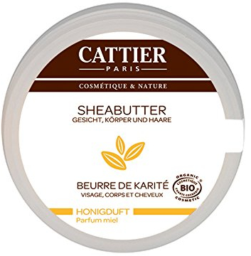 Cattier Sheabutter mit Honigduft, für Haut und Haar, Naturkosmetik, 100 g