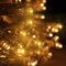 HHMTAKA Guirlande Lumineuse avec 40 LED Blanc Chaud sur 6m de Câble Transparent (Blanc Chaud)