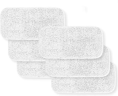 HYCLES Replacement Sienna Luna Cloth Pads Microfiber Mop Pads 6 Pcs for Steamer Head SSM-3006 Washable Cleaning Pads for Floor