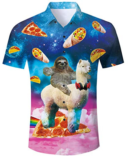 TUONROAD Chemise Hawaïenne Homme 3D Chemise Casual Manche Courte Chemise de Plage Vacances été M-XXL