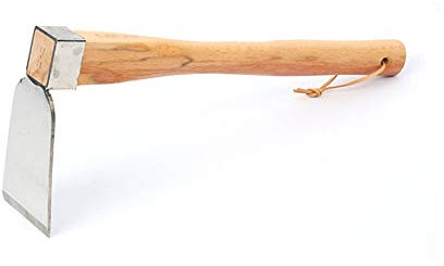 Petite houe，Garden Hoe Houe râteau cultivateur pointu à la main et motoculteur houe herse pioche pioche pioches de jardinage houes outil de désherbage de jardin, râteau(Hoe)