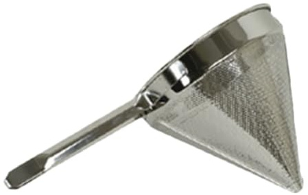 FSE SLKCP110 China Cap Strainer, 10 Dia., 4 Quart, fine mesh, Pointed, 18/8 Stainless Steel