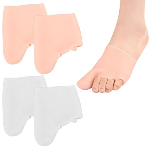 2 Pair Gel Big Toe Cap,Big Toe Protector,Gel Big Top Cap and Gel Metatarsal Sleeves,Bunion Cushions Metararsal Pads for Men & Women,Prevent Corns,Calluses,Blisters & Ingrown Toenails