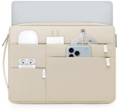 HYZUO 17-17,3 Pulgadas Funda Ordenador Portátil para 17 17.3 HP/Dell/Lenovo/ASUS/Acer/LG/MSI Gaming Laptop/Razer Blade 17/18, NoteBook Bolsa Estuche Protector Hombre Mujer, Arena