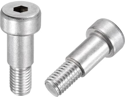 QUARKZMAN 2 Pz Bullone Spalla Acciaio Inox 304 Diametro 12mm Lunghezza 16mm Filettatura M10x1.5 Bulloni Spalla Con Testa Esagonale Per Industrie Macchinari Idraulici Per Stampaggio