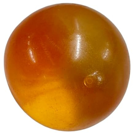 Kokosnötsolja Squishies Ball 6 cm Handgjord klämsand klibbig icke-klibbig Återanvändbar Idealisk för resefester för arbetsplatsstudier (gul)
