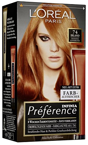 L'Oréal Paris Préférence, 7.4 Kupferblond, 3er Pack (3 x 1 Stück)