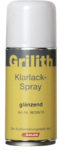 ADLER Grilith Klarlack-Spray Farblos, Seidenmatt 150 ml Möbel, Innenausbau