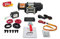 WinchPro - Cabrestante Eléctrico 12V 2000kg/4500lbs, 15m De Cuerda De Acero, 2 Mandos A Distancia (1 Inalámbrico, 1 Cable), Placa De Montaje, Ideal Para Atv, Buggies, Remolques Quads Y Barcos