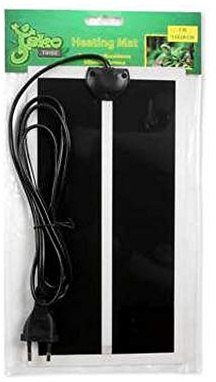 Tappetino Riscaldante Rettili Rimovibile e Regolabile 20w 42x28cm per Serpenti Lucertole Anfibi Tartarughe Jekotribe
