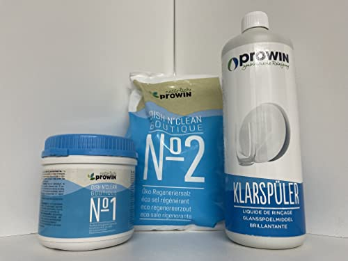 Prowin Winter GmbH Spülmaschinen-Set mit Pulver, Salz und Klarspüler