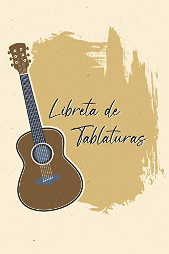 Libreta de Tablaturas: Cuaderno de Pentagramas en Blanco para Componer tu propia música con 100 hojas para escribir partitura de guitarra