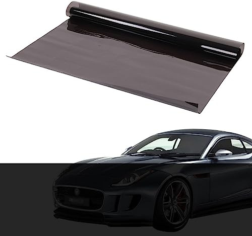 XJYMCOM Window Tint Film (50cm x 3m) Heat-Insulation Sun Protection Film Glare and Privacy Film (Limo Black 5%) Tinting Film Roll For Car,Van And Vehicles