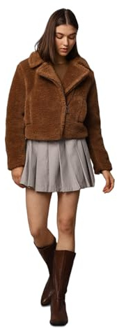 ONLY Onlverona OTW Veste Teddy Jacket, Marron, M Femme