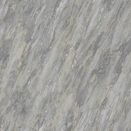 Muriva Venezia Marble Vinyl Wallpaper – Modern Wallpaper for Living Room, Bedroom, Hallway – Dark Grey