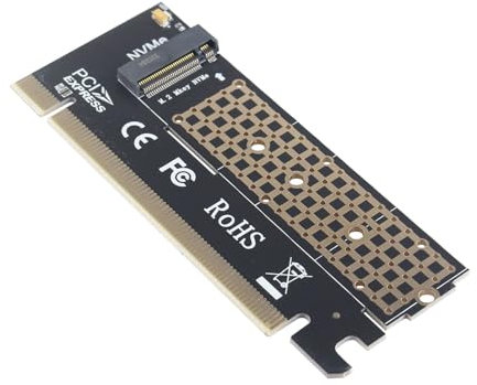 HALJIA M.2 NVME SSD a PCIE X16 Scheda Adattatore PCIE 3.0 M Scheda di Interfaccia Chiave Piena Velocità per 2230 2242 2260 2280