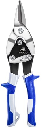 Metal Cutter Heavy Duty Aviation Tin Snips Shears for Cutting Sheet Metal, Straight Cut 10 Inch, Chrome Vanadium Steel