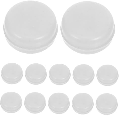 Milisten 100 Unitá Scatola di Rumore per Sonagli Giocattolo in Plastica Bianco per Sviluppo Sensoriale e Design Fai da Te Adatto per Attività Domestiche e Artigianato