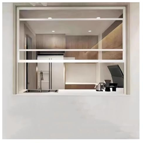 Finestra Scorrevole Verticale, Montaggio A Filo Finestre Di Ricambio Per Seminterrato Bagno Casa, Finestra Scorrevole Su E Giù Con Vetro E Zanzariere