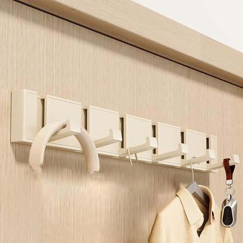 Leeonway Perchero De Pared Plegable,Perchero De Montaje En Pared,Perchero Colgante para Entrada,Cabide Parede con Gancho Plegable,Minimalista,Metal,para Cocina,BañO Y Dormitorio