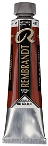 Rembrandt Tubetti di colori ad olio 40 ml Terra di Siena bruciata 411 (01054112)