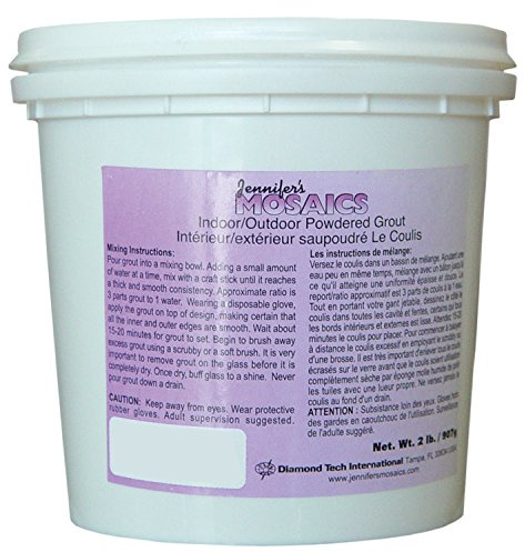 White Powdered (Sanded) Grout - 2 LBS