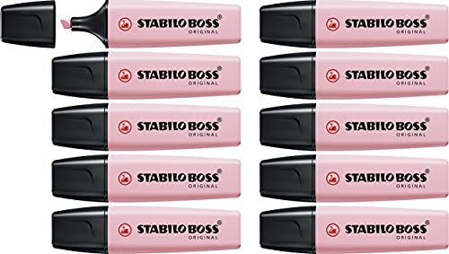 Stabilo BOSS ORIGINAL Pastel - Evidenziatore - Confezione da 10 - Rosa Antico