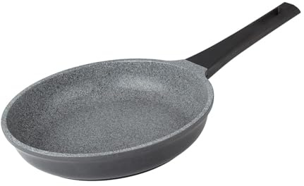Royalford Frying Pan with Durable Marble Coating, 20CM | Die-Cast Aluminium Skillet for Healthy Cooking| Non-Stick Fry Pan with Induction Bottom and Dishwasher Safe | Heat Resistance Exterior