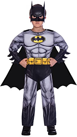 amscan 9906194 - Kids Official Warner Bros. DC Comics Classic Batman Fancy Dress Costume Age: 3-4 Yrs
