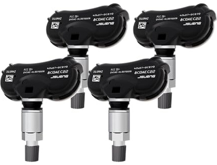 Jsueng TPMS Sensor fit for 08-17 Toyota Sequoia, 06-20 Toyota Sienna, 06-17 Toyota Tundra, 315Mhz Tire Pressure Monitoring System Sensor Replaces 426070C070 4260708010 4-Pack