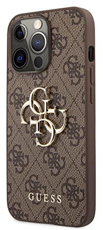 Guess GUHCP13X4GMGBR hülle für iPhone13 Pro Max 6,7 braun 4G Big Metal Logo