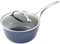 Blackmoor 67459 Blue Pro Stielkasserolle mit Deckel, antihaftbeschichtet, hochglänzend, 5-lagige Hybrid-Steinbeschichtung, geschmiedete Aluminiumkonstruktion, Cool-Touch-Edelstahlgriff, backofenfest