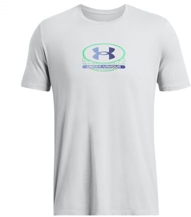 Under Armour Homme UA Global Lockertag SS T-shirt manches courtes, T-shirt homme ultra-doux avec col côtelé, T-shirt de sport à séchage rapide avec logo