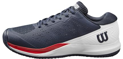 WILSON Rush Pro Ace Men's Tennis Shoe, Navy Blazer/White/Infrared, Size 7