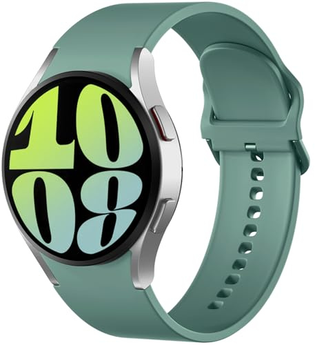 Mastten Kompatibel med Samsung Galaxy Watch 7 6 5 4 rem 40 mm 44 mm kvinnor män, mjuk silikon sportrem för Galaxy Watch 6 Classic / 5 Pro / 4 Classic/FE rem, 20 mm remmar för Galaxy Watch