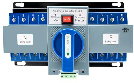 4P/63A Dual Power Automatischer Transferschalter AC220V 50/60HZ Lastumschalter Automatischer Übertragungsschalter