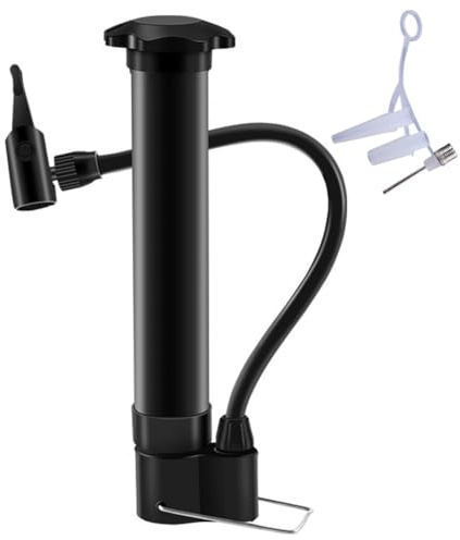 LYEAA 80PSI Pompa da Pavimento for Bicicletta Valvola Schrader Palloncino Gonfiatore for Pneumatici Pompa for Pneumatici for Bicicletta Leggera for Pneumatici MTB Palline Palloncini