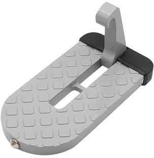 LIJHGFFA Pedale per Porta Auto Gancio Chiusura Portiera Pieghevole Auto Scala Pedale Universale per Camion SUV Portapacchi Strumento Ausiliario Piedi Gradino per Portiera Auto(Silver)