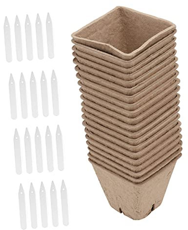 UKCOCO 1 Ensemble Pots de Germination Pots de Étiquettes pour Semis de Plantes