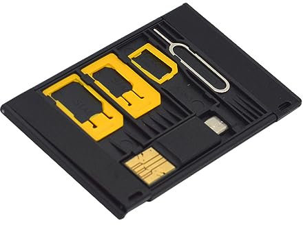 DIYEAH Kit Adaptateur Sim OTG 5 Pièces pour Smartphone Adaptateur Sim Nano vers Micro Portable Compatible Multi-modèles Couleur Aléatoire