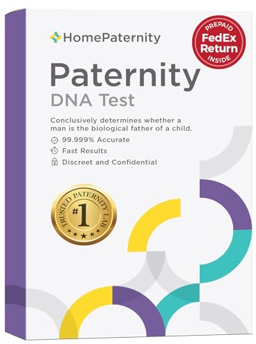 HomePaternity DNA Paternity Testing for Child and Father, FedEx Return, Over 99.99% Confidence, All Fees Included, Fast Results