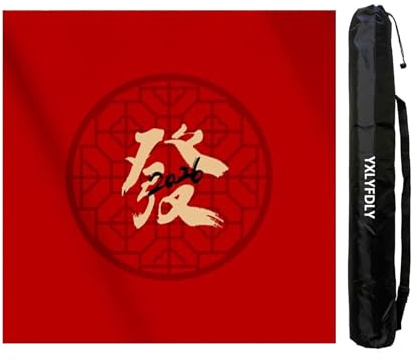YXLYFDLY Mantel de Mahjong grueso y antideslizante con respaldo de goma para jugar en casa para mahjong, póquer, cartas, juegos de azulejos (80 cm)