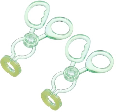 Homoyoyo Lot de 2 Bâtonnets Applicateurs de Lentilles Invisibles Verts Clairs, Outils D'insertion Retrait Précis pour Lentilles de Contact, Accessoires de Voyage et Usage Quotidien,