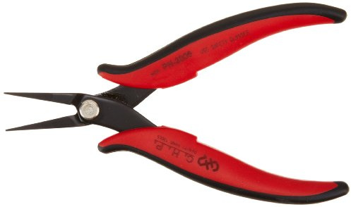 CHP PN-2006 Long-Nose Pliers, Pointed Nose, Flat Outside Edge, Smooth Jaws, 32mm Jaw Length, 1.2mm Nose Width, 3mm Thick Steel 4