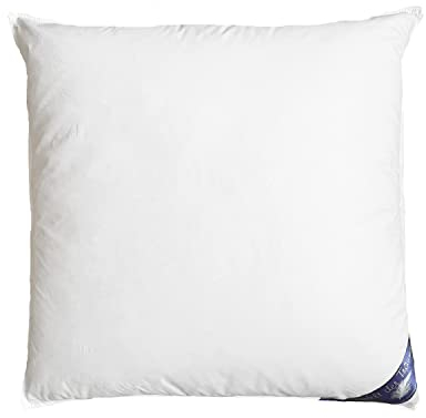 Welt der Träume 1 Stück Daunenkissen | 3 Kammer Kopfkissen | Dreikammerkissen 80x80 cm | Füllgewicht: 1400 Gramm | 100% Baumwollbezug | Federkissen | kein Lebendrupf | weiß