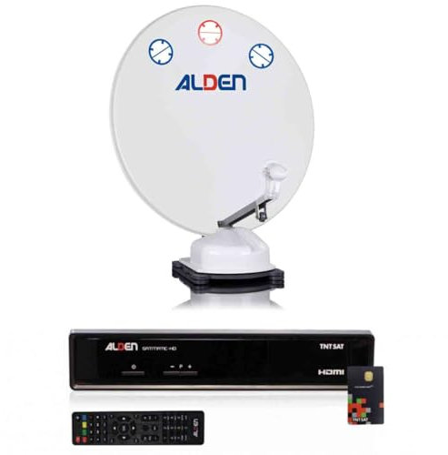 Alden Pack Orbiter Parábola Automático 85cm + Receptor Satélite SATMATIC HD TNTSAT