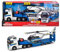 MOJORETTE Grand Series Volvo FH-16 Polizeifahrzeug (35 cm) und Airbus H135 Hubschrauber (25,5 cm), Maßstab 1:43, hergestellt aus Metall und Kunststoff, mit Volvo und Airbus Lizenz (213716000038)