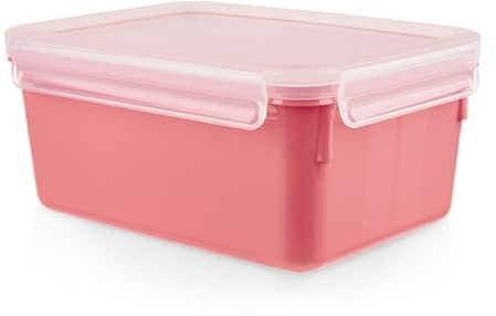Tefal Contenitore per alimenti 2,2 L, senza BPA, rettangolare, 100% ermetico, adatto per lavastoviglie e microonde, Masterseal Colour Edition N1012910